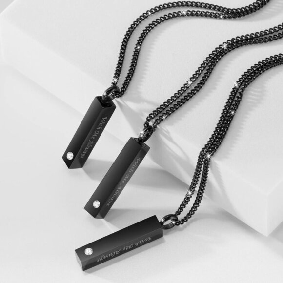 3 Pack Memorial Ashes Necklace Stainless Steel Locket Pendant Keepsake - Picture 2 of 7